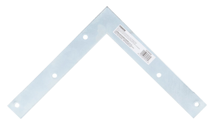 Prosource FC-Z08-01PS Corner Brace, 8 in L, 8 in W, 1 in H, Steel, Zinc-Plated, 2 mm Thick Material