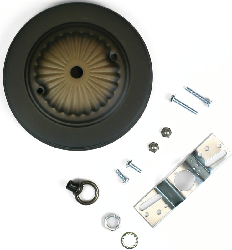 Jandorf 60213 Canopy Kit, Ceiling, Traditional, Bronze, For: Outlet Box and Hang Ceiling Fixture