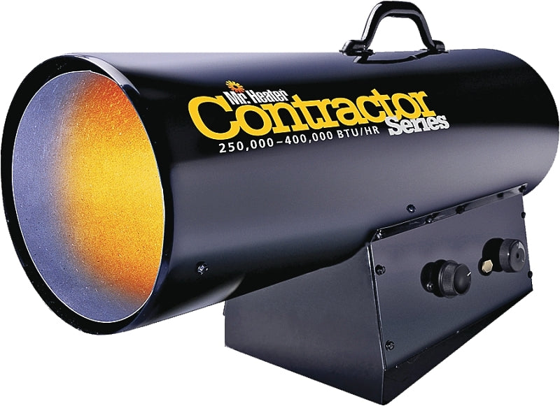 Mr. Heater Contractor F272425 Forced Air Gas Heater, 2 x 100 lb Fuel Tank, Propane, 250000 to 400000 Btu