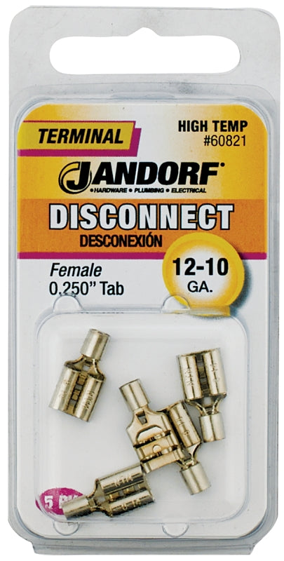 Jandorf 60821 Disconnect Terminal, 12 to 10 AWG Wire