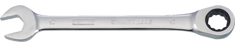 DeWALT DWMT72305OSP Combination Wrench, Metric, 17 mm Head, 8-25/32 in L, 12-Point, Chrome, Comfort-Grip Handle