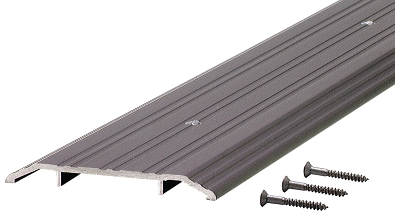 M-D TH015 68353 Saddle Threshold, 72 in L, 5 in W, Aluminum, Bronze