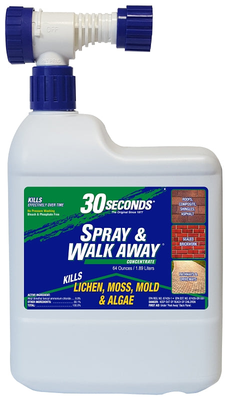 30 Seconds 64SAWA Spray and Walk Away Concrete, 64 oz, Liquid, Characteristic, Pale Yellow