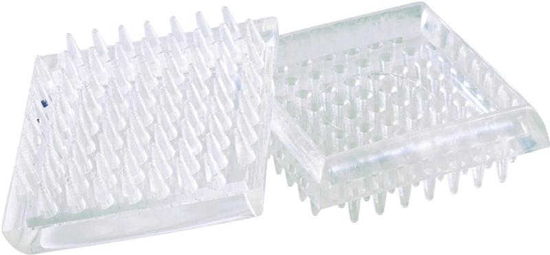 Shepherd Hardware 9083 Caster Cup, Plastic, Clear, 4/PK