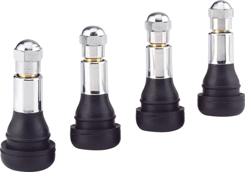 Genuine Victor M4134 Tire Valve, Rubber, Chrome