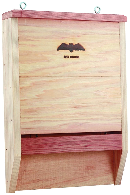 Heath BAT-1 Bat House, 2-1/2 ft W, 11-1/2 ft D, 16-1/4 ft H, Cedar Wood