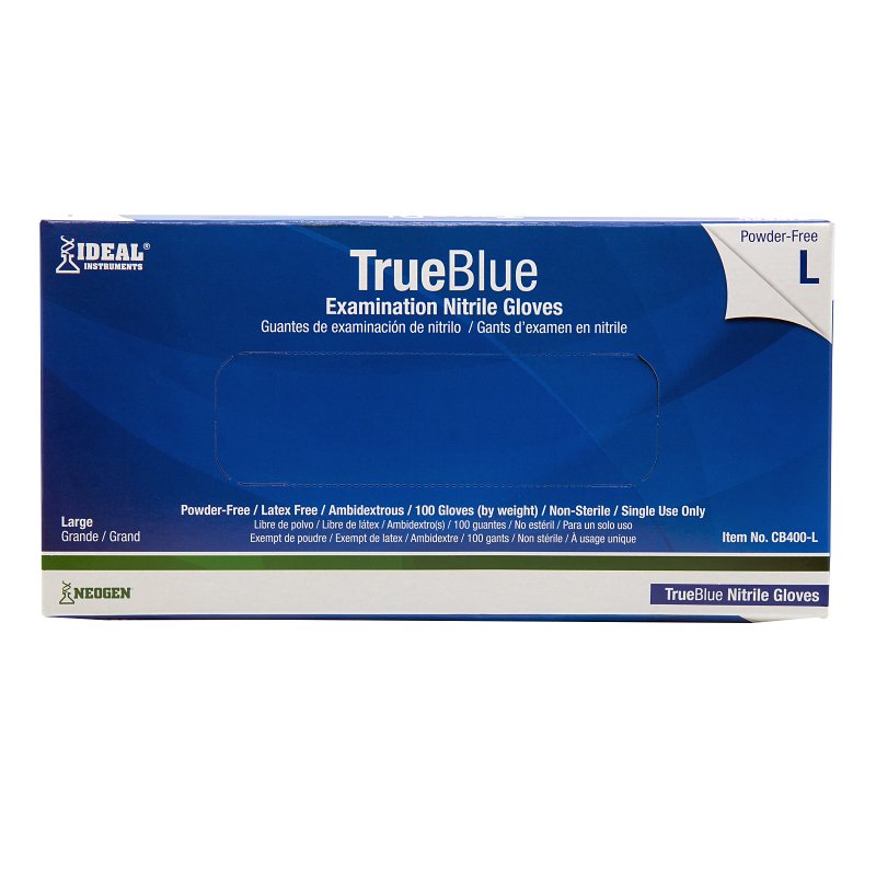 Ideal CB400-L Gloves, L, Nitrile