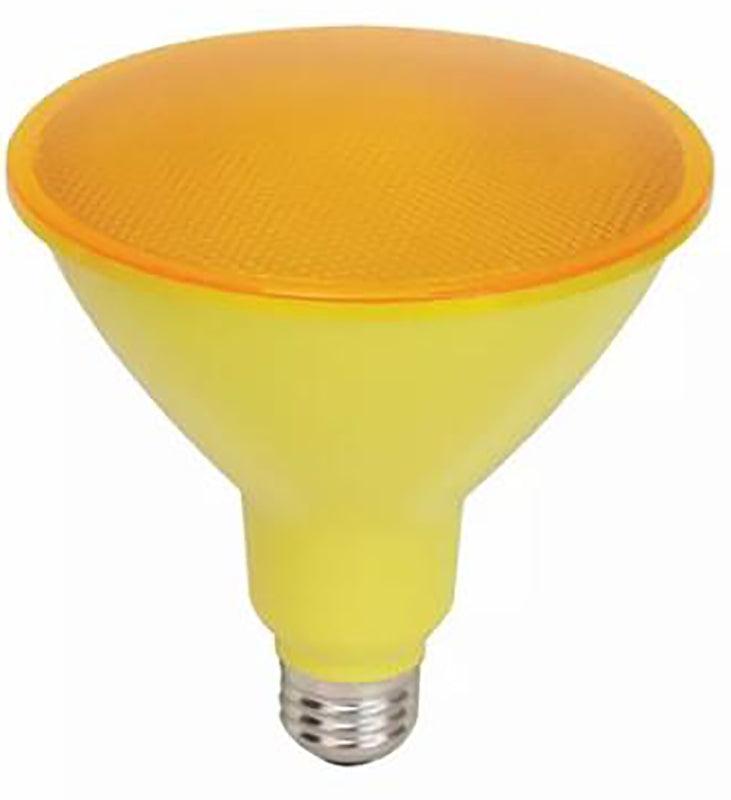 GE 93100583 LED Floodlight, Flood, Spotlight, PAR38 Lamp, 90 W Equivalent, E26 Lamp Base, Yellow Light