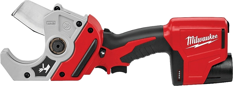 Milwaukee 2470-21 Plastic Pipe Shear Kit, Battery Included, 12 V, 1.5 Ah, 2 in Cutting Capacity, Switch Control