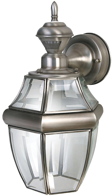 Heath Zenith Dualbrite Series HZ-4166-SA Motion Activated Decorative Light, 120 V, 100 W, Incandescent Lamp