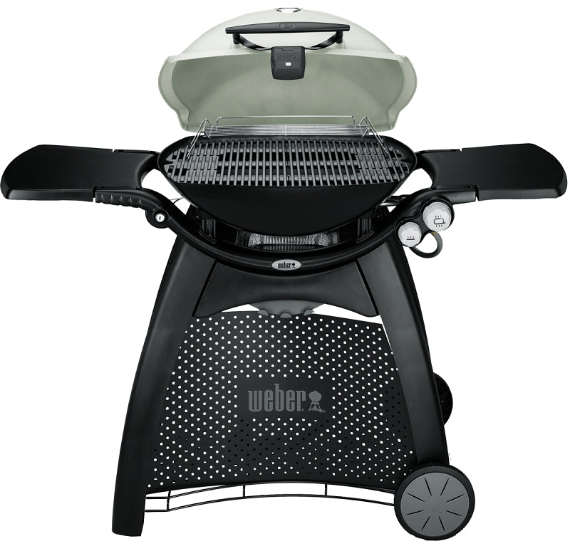 Weber Q 3200 Series 57060001 Gas Grill, 21700 Btu/hr BTU, Liquid Propane, 2 -Burner, Aluminum Body, Titanium