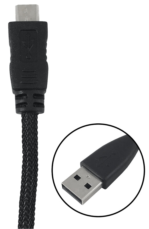 Zenith PM1003MCBB USB Cable, Black Sheath