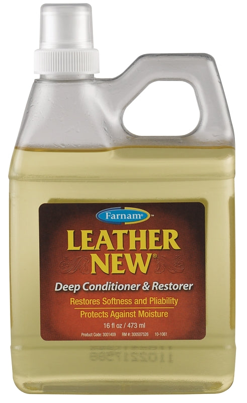 Farnam Leather New 3001409 Deep Conditioner and Restorer, Liquid, Clear Yellow, 16 oz