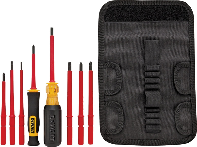 DeWALT DWHT66417 Screwdriver Set, Vinyl, Assorted, Specifications: Round Shank