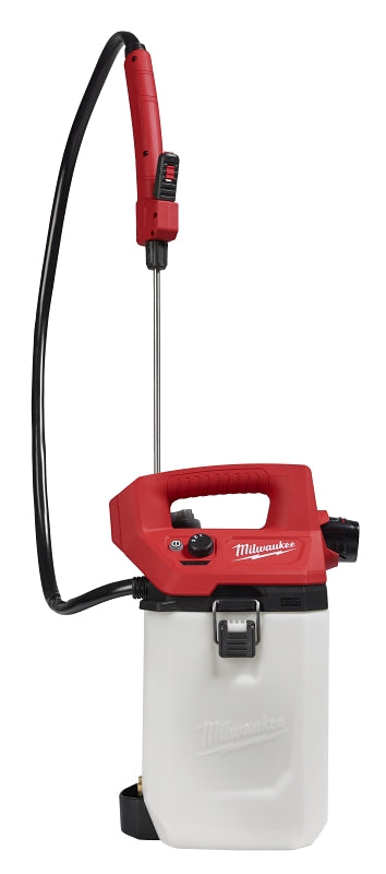 Milwaukee 2528-21G2 Handheld Sprayer Kit, 2 gal, HDPE Tank, 17 ft Spray Range, 48 in L Hose