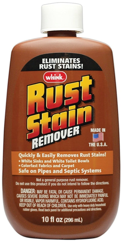 Whink 01281 Rust and Stain Remover, 10 oz, Liquid, Acrid