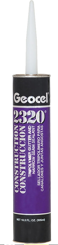 Geocel 2321 Series GC67100 Gutter and Narrow Seam Sealant, Clear, Liquid, 10.3 oz Cartridge