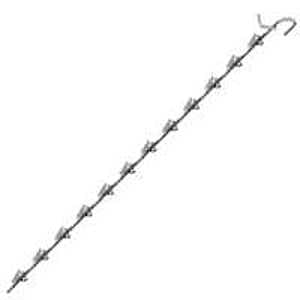 Southern Imperial R44-SWR-12 Wand Retailer, 12-Clip, Spring Steel, Galvanized
