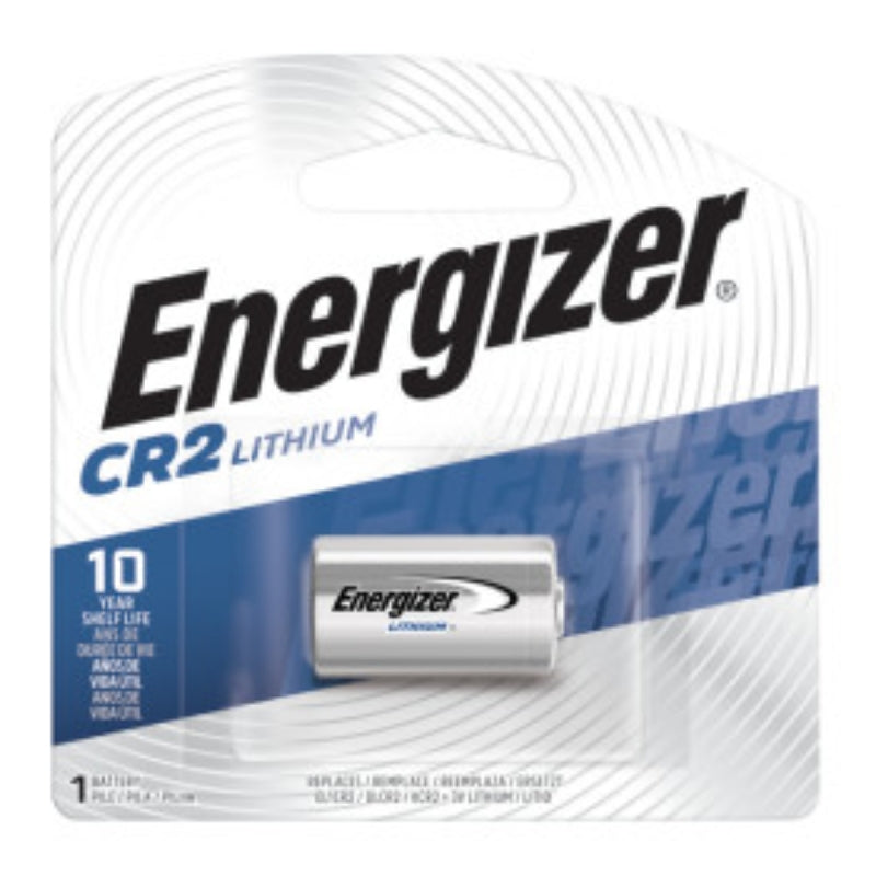 Energizer EL1CR2 EL1CR2BP Battery, 3 V Battery, 800 mAh, CR2 Battery, Lithium, Manganese Dioxide