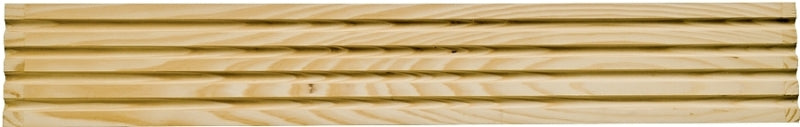 Waddell RFC27 Moulding, 2-1/4 in W, Casing, Fluted Profile, Pine