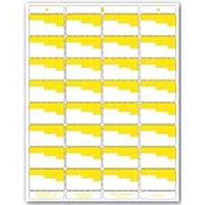 Centurion UN OR4P Laser Bin Label, 8-1/2 in L, 11 in W, White/Yellow Background