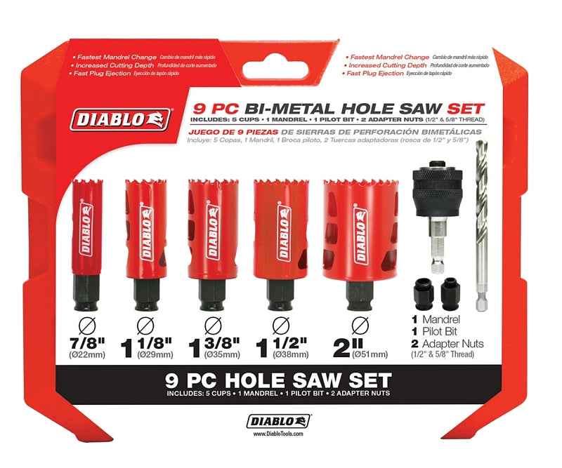 HOLESAW SET 9PC BIM GP