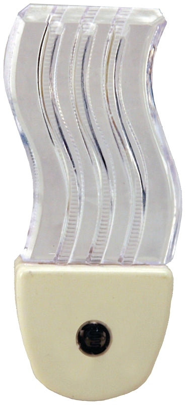 Atron NLL15 Wave Night Light, 120 V, 0.5 W, LED Lamp