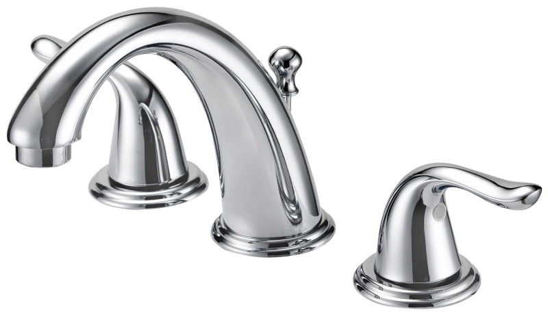 Boston Harbor TQ-FW6B0000CP Lavatory Faucet, 1.2 gpm, 2-Faucet Handle, 3-Faucet Hole, Brass/Plastic/Zinc, Lever Handle