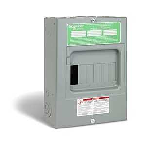 Square D Homeline CHOM1224L125GCP Load Center, 125 A, 12 -Space, 24 -Circuit, Main Lug, 12 -Circuit Breaker