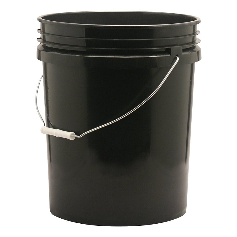 Leaktite 005G01BK120 Pail, 5 gal, Plastic, Black