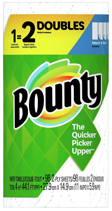 Bounty 66539 Double Roll Paper Towel, 2-Ply, 1/PK