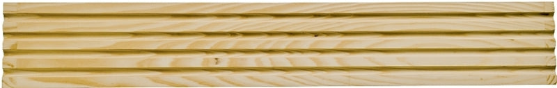 Waddell RFC37 Moulding, 3-1/4 in W, Casing, Fluted Profile, Pine