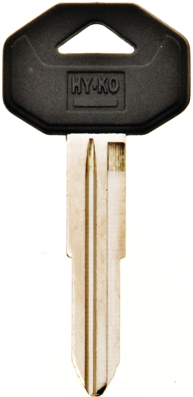 Hy-Ko 12005MIT1 Automotive Key Blank, Brass/Plastic, Nickel, For: Mitsubishi Vehicle Locks