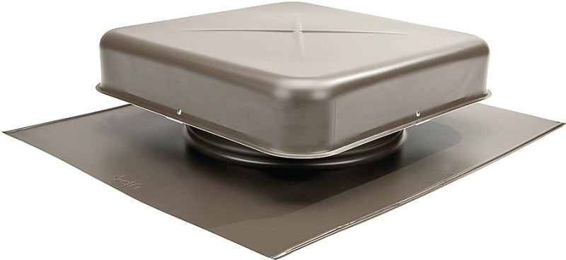Lomanco LomanCool 600WB Static Roof Vent, 16-5/8 in OAW, 60 sq-in Net Free Ventilating Area, Aluminum, Weathered Bronze