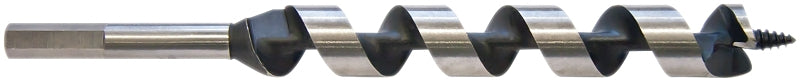 Vulcan Auger Drill Bit, 1 in Dia, Spiral Flute, 1-Flute, Hex Shank
