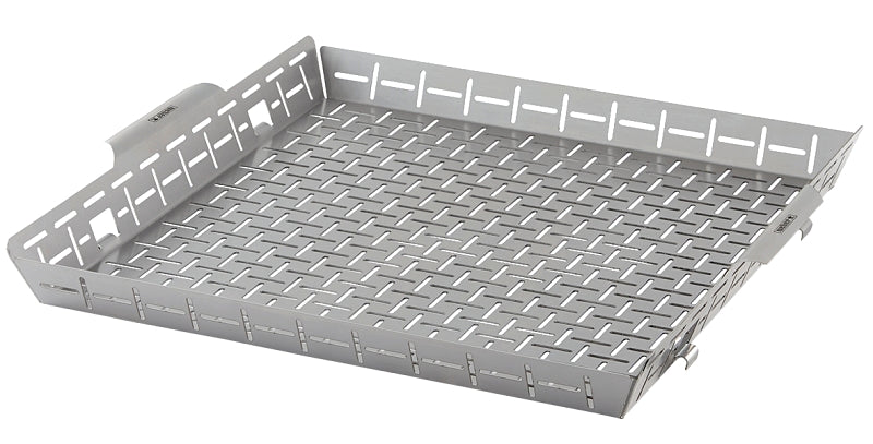 Weber Crafted Series 7673 Roasting Basket, 16.3 in L, 17.2 in W, Stainless Steel