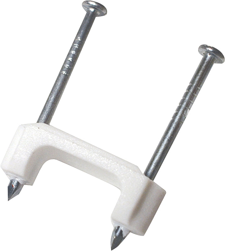 Gardner Bender PS-50 Cable Staple, 1/2 in W Crown, 1-1/4 in L Leg, Plastic/Polyethylene, 50/BAG