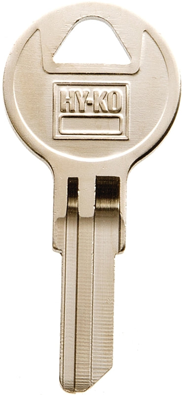 Hy-Ko 11010CG27 Key Blank, Brass, Nickel, For: Chicago Cabinet, House Locks and Padlocks