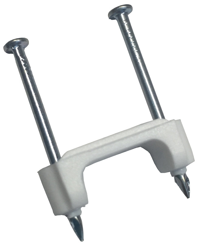 Gardner Bender PS-1550T Cable Staple, 1/2 in W Crown, Plastic/Polyethylene, 15/PK