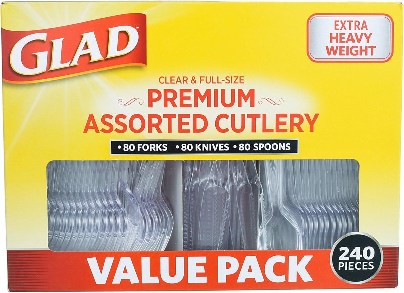 Glad BBP0237 Cutlery, Plastic, Assorted