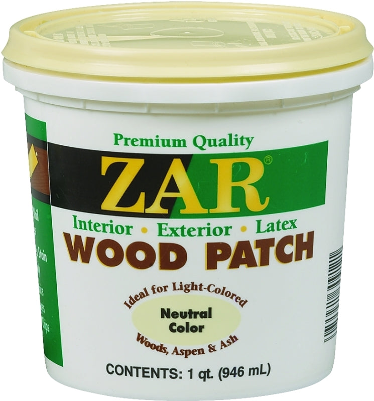 ZAR 30912 Wood Patch, Paste, Amine, 1 qt Tub