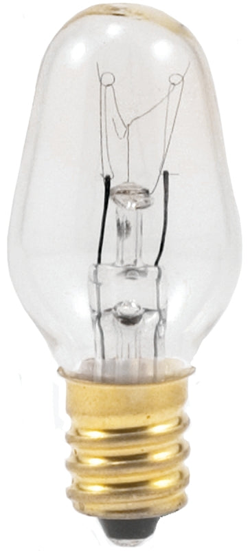 Sylvania 13543 Incandescent Lamp, 7 W, Candelabra E12 Lamp Base, 2850 K Color Temp, 3000 hr Average Life