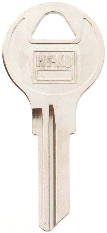 Hy-Ko 11010AP3 Key Blank, Brass, Nickel, For: Chicago Cabinet, House Locks and Padlocks
