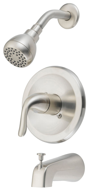 Boston Harbor TQ-F1214517NP Tub/Shower, Fixed Mount Showerhead, 1.75 gpm Showerhead, 1 Spray Settings, 1-Handle