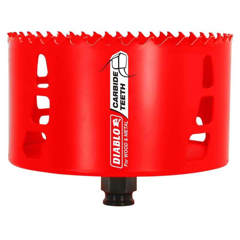 Diablo DHS4625CT Hole Saw, 4-5/8 in Dia, 2-3/8 in D Cutting, Carbide Cutting Edge