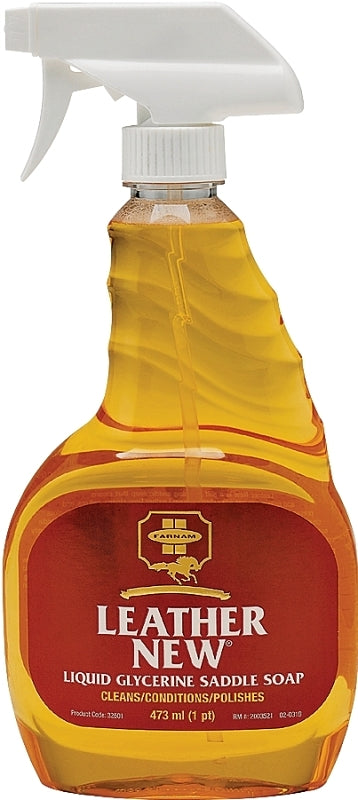 Farnam Leather New 32601 Easy-Polishing Saddle Soap, Liquid, 16 oz