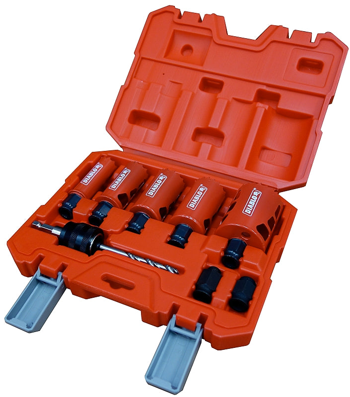 Diablo DHS09SGP Hole Saw Kit, 9-Piece, Bi-Metal