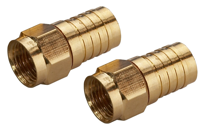 Zenith VA1002RG6WC Crimp-On Connector, Female Connector, Gold
