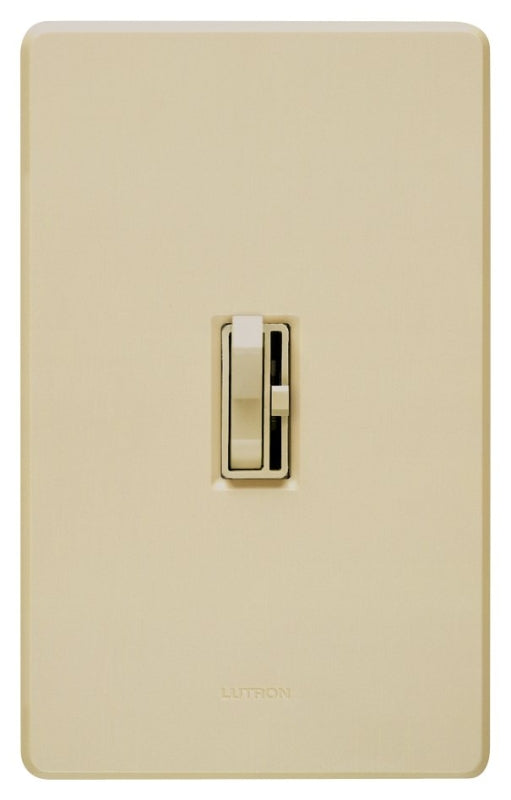 Lutron Ariadni TGCL-153PH-IV Dimmer, 1.25 A, 120 V, 150 W, CFL, Halogen, Incandescent, LED Lamp, 3-Way, Ivory