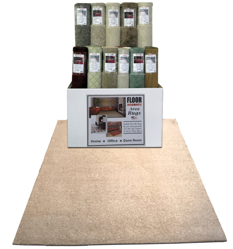 Dynasty Carpet 11904 Area Rug Assortment, 8 ft L, 6 ft W, Berber Pattern